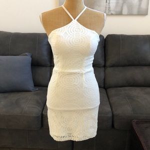 White mini dress